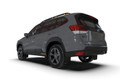 Rally Armor 22-24 Subaru Forester (Incl. Wilderness) Black UR Mud Flap w/White Logo - MF82-UR-BLK/WH - Installed 3