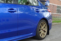 Rally Armor 15-21 Subaru WRX/STI (Sedan ONLY) White UR Mud Flap w/ Black Logo - MF32-UR-WH/BLK - Installed 8