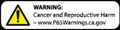P65 Warning