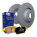 EBC S13 Kits Yellowstuff Sport Rear Brake Pads and Black RK Rear Rotors Kit