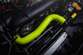 Mishimoto Silicone Radiator Hose Kit For 2008-14 Subaru WRX, 08-21 WRX STI - Neon Yellow - MMHOSE-STI-08NY - Installed