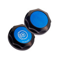 IAG Revolve Brake Fluid Reservoir Cap w/ Anodized Color Accent for WRX, STI, LGT, FXT, BRZ - Blue