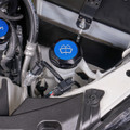 IAG Revolve Washer Fluid Reservoir Cap w/ Anodized Color Accent for 22-26 WRX, 13-26 BRZ - Blue Installed