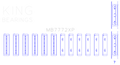 King Engine Bearings Subaru EZ30/EZ30D (Size 0.25 Oversized) Performance Main Bearing Set - MB7772XP0.25 - Diagram