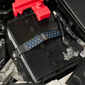 IAG Subaru Battery Tie Down - Blue Installed