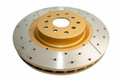 DBA Front Street Series XGold Drilled & Slotted Street Series 10 Hole Rotor For 2004-16 Subaru WRX STI