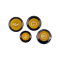 IAG Revolve Engine Bay Dress-Up Cap Kit for 22-26 WRX - Gold Set Front