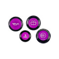 IAG Revolve Engine Bay Dress-Up Cap Kit for 22-24 WRX - Purple Set Front