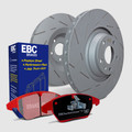 EBC S4 Redstuff Front Brake Pads and Ultimax Slotted Front Rotor Kit For 2022-24 Subaru WRX