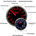 Prosport 52mm Premium Amber / White Volt Gauge - specs
