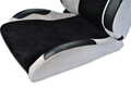 Used Corbeau A4 Passenger Side Seat in Black & Grey Suede - 4 Used Corbeau A4 Passenger Side Seat in Black & Grey Suede - 4