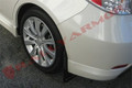 Rally Armor Black UR Mud Flaps with Silver Logo For 2008-10 Subaru WRX Hatchback & Sedan