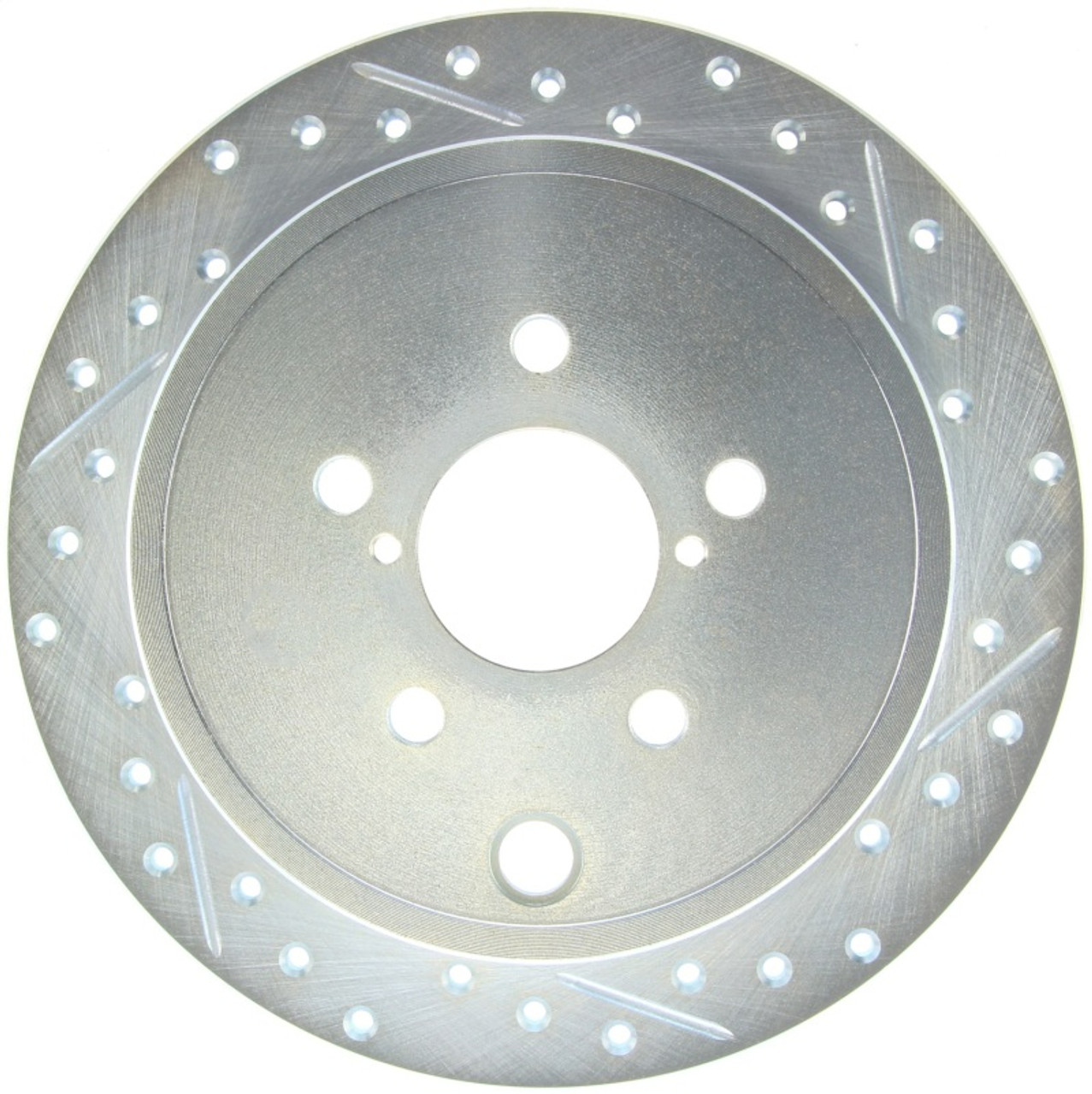 StopTech 227.47029L Select Sport Drilled and Slotted Brake Rotor; Rear Left 