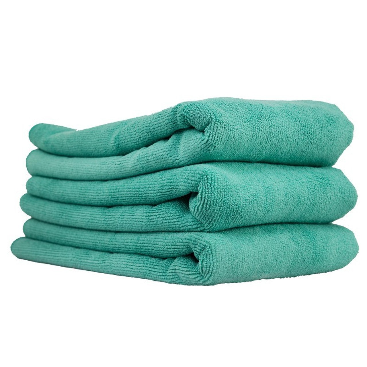 Chemical Guys Workhorse Professional Microfiber Towel (Exterior)- 16in x  16in - Green - 3 Pack (P16)