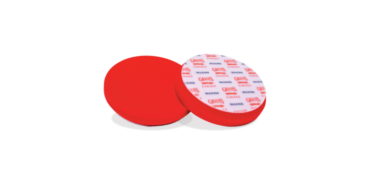 Griots Garage Red Foam Waxing Pad 6.5in - Set of 2