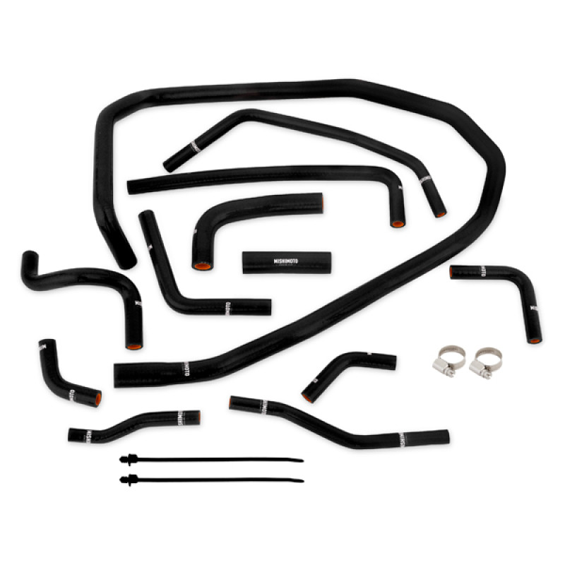 Mishimoto Black Silicone Radiator Coolant Ancillary Hoses Kit For 2015-21 Subaru WRX - Layout