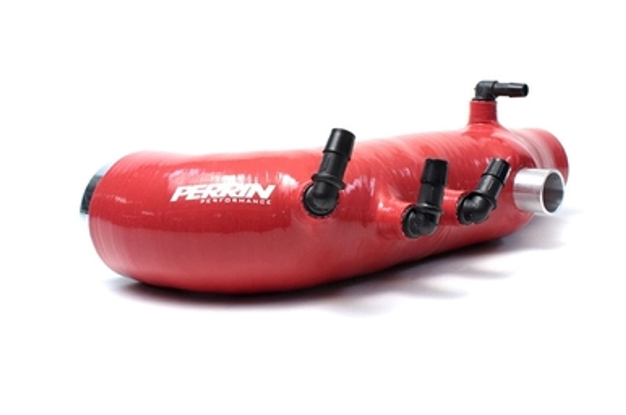 PERRIN Turbo Inlet Hose (Stock Size) For 2008-14 Subaru WRX, 05-09 LGT Red  Silicone - PSP-INT-421RD