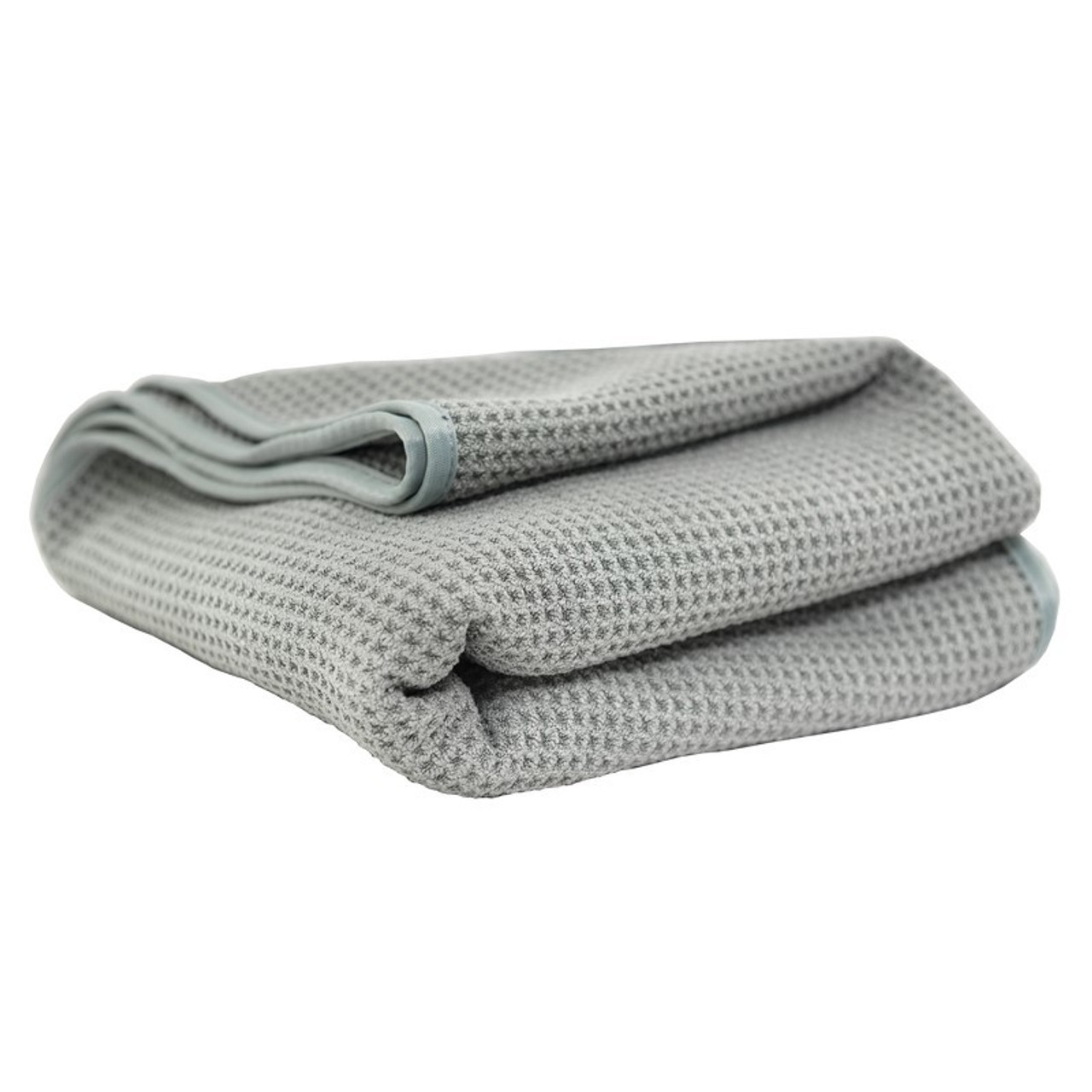 Chemical Guys Waffle Weave Gray Matter Microfiber Drying Towel