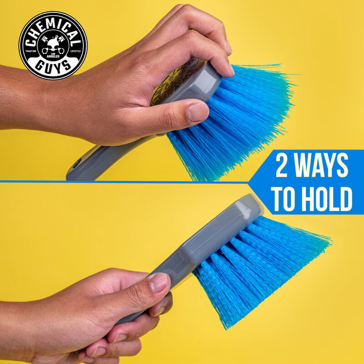 Chemical Guys Stiffy Brush For Tires - Blue - Bristles