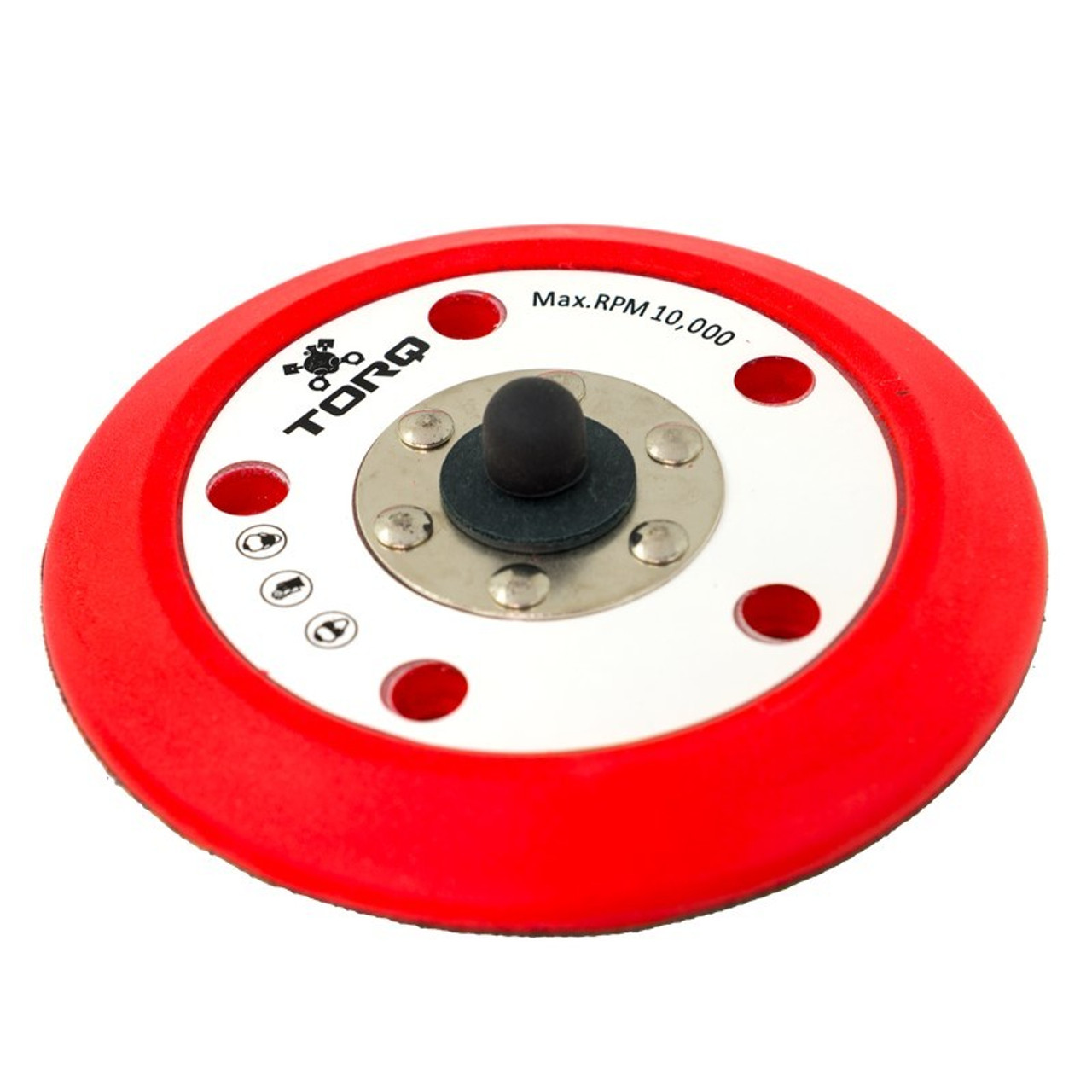 Chemical Guys TORQ R5 Dual-Action Red Backing Plate w/Hyper Flex Technology - 3in