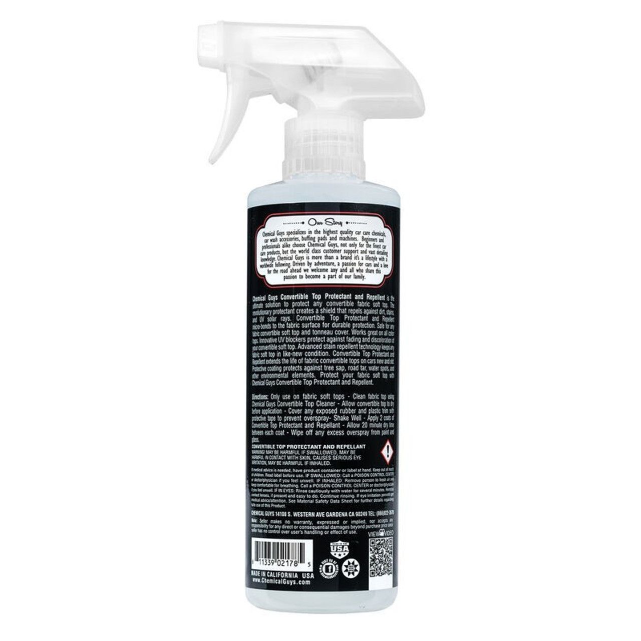 Chemical Guys Convertible Top Protectant & Repellent - 16oz - Label