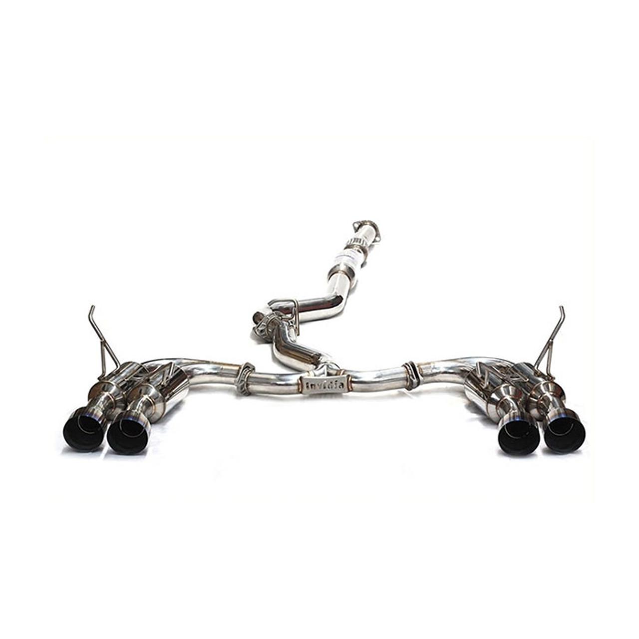 Invidia 2015+ Subaru WRX / STI Gemini/R400 Single Layer Quad Titanium Tip Cat-Back Exhaust - HS15STIGM4ST