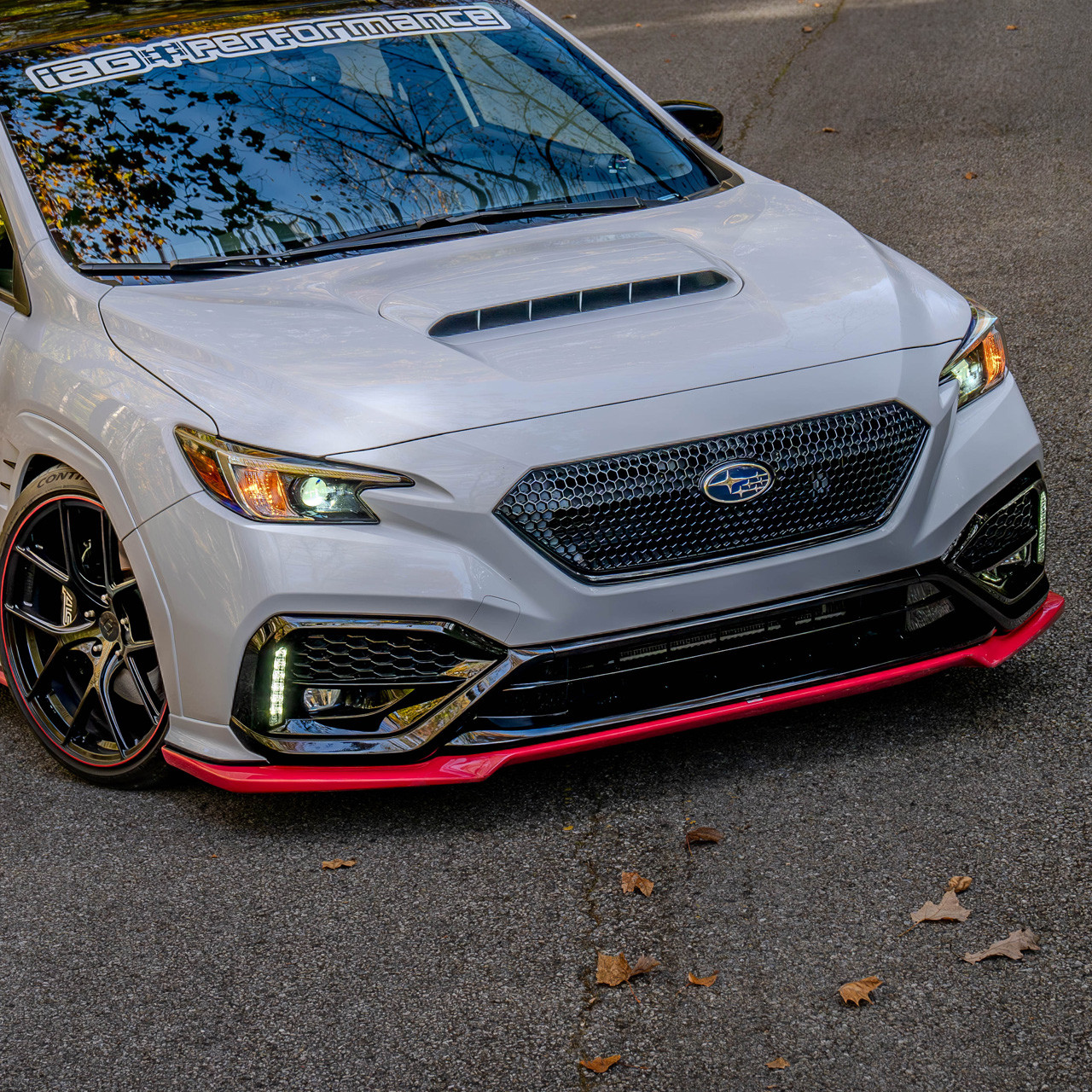 Subaru FHI STI Front Under Spoiler For 2022-24 WRX - Red