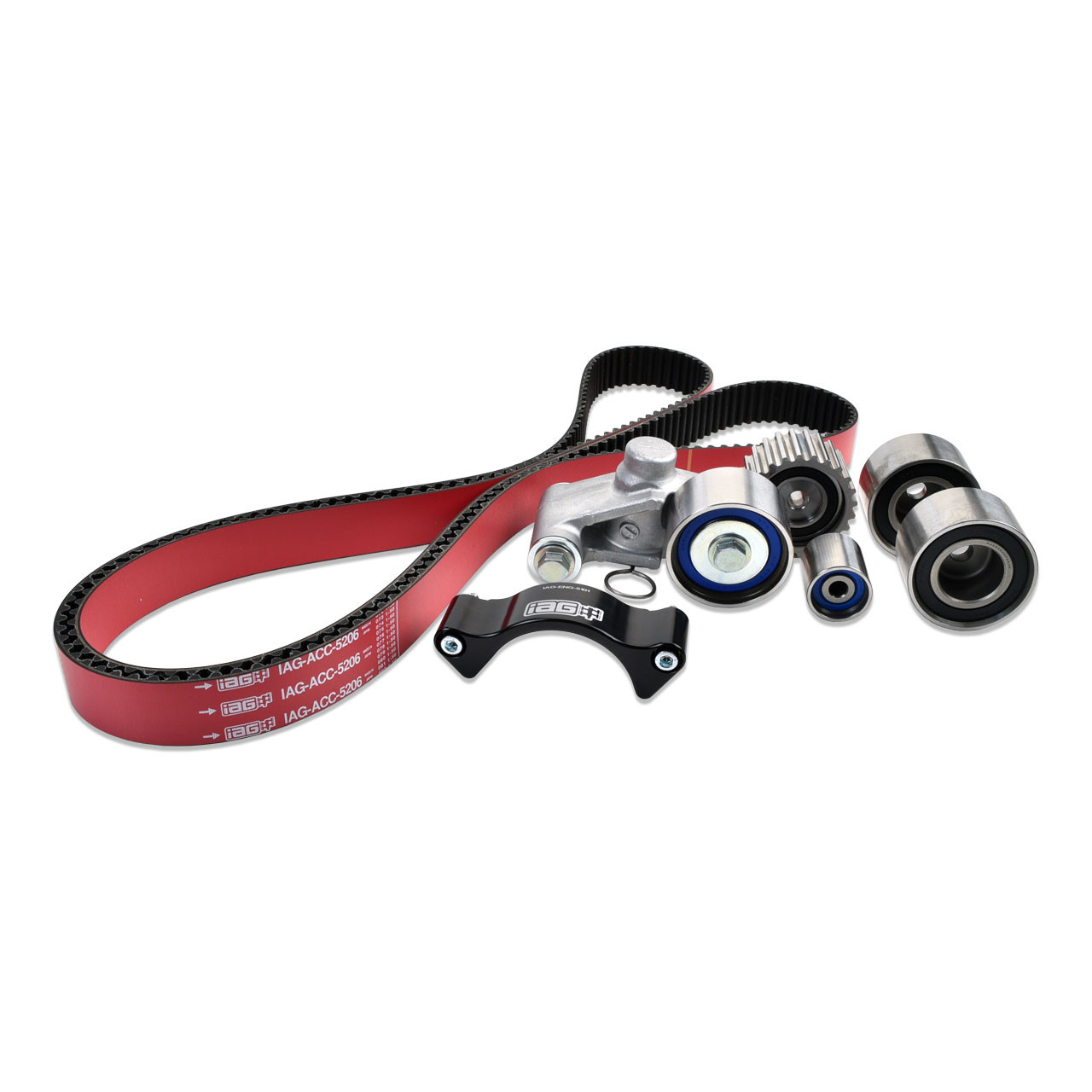 IAG Timing Belt Kit with IAG Red Racing Belt, Timing Guide, Idlers