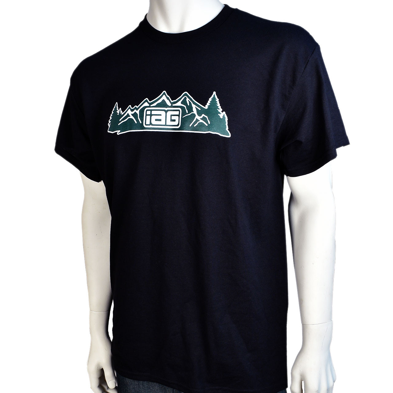 IAG Mountain Logo Black T-Shirt