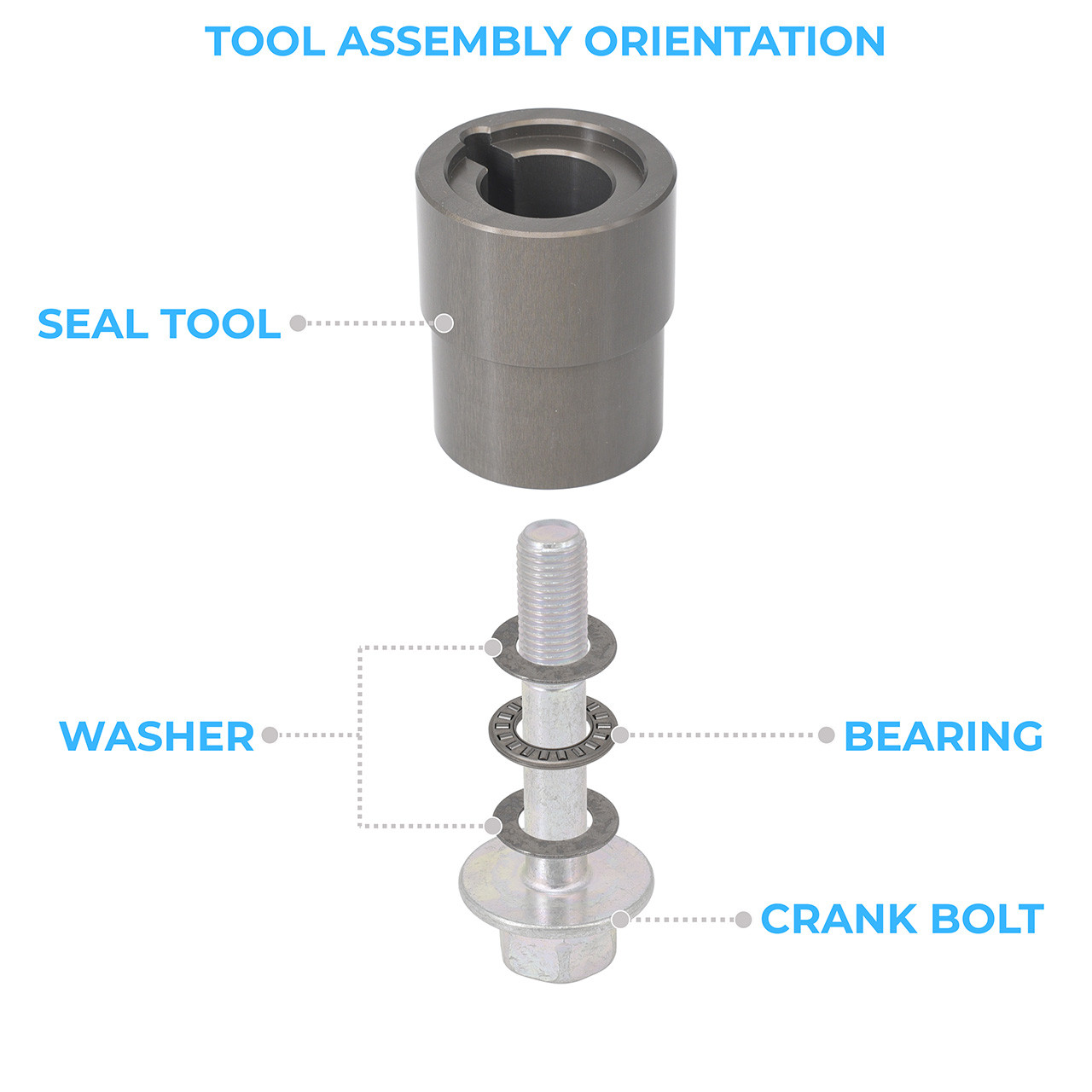 IAG Subaru EJ Oil Pump Seal Install Tool  - Bearing & Washer Assembly