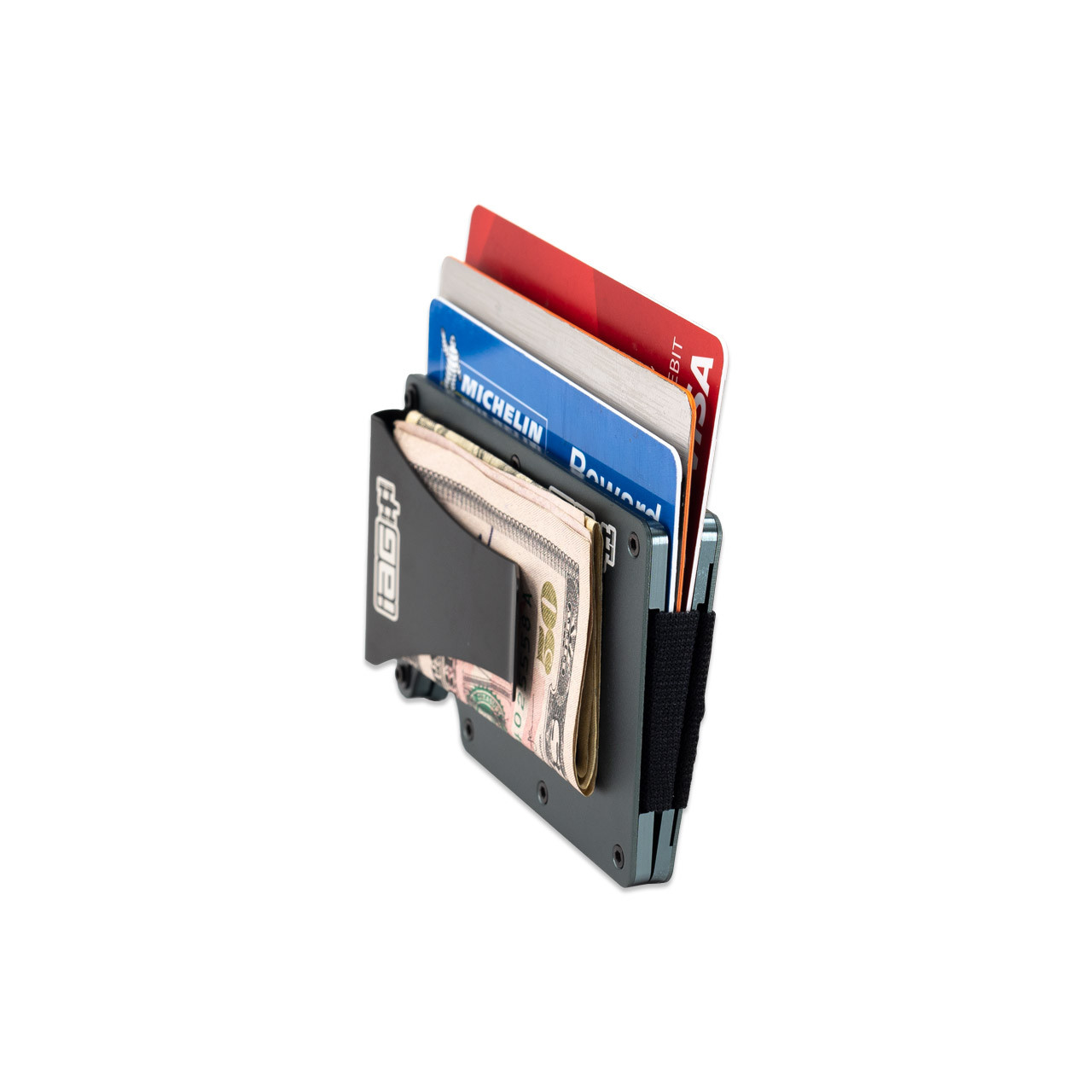 IAG Aluminum Wallet w/Money Clip, Cash Band, and Screwdriver Kit (Boxer  Logo)