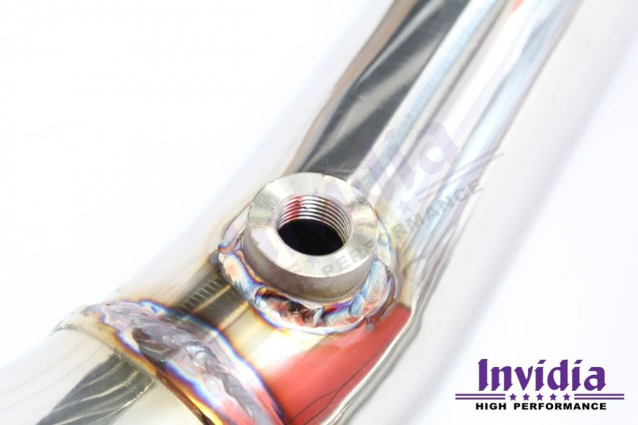 Invidia 15-21 Subaru WRX w/ Manual Transmission J-Pipe With Bottom High Flow Cat Down Pipe - HS15SWMDOCB - Close-up