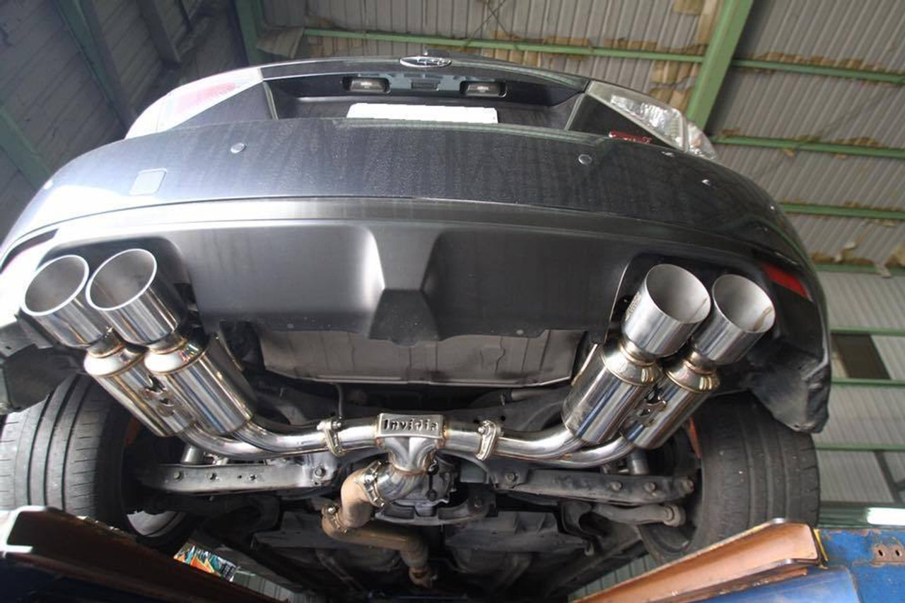 Invidia 2022+ Subaru WRX Q300 Rolled Titanium Tip Cat-Back Exhaust- Installed