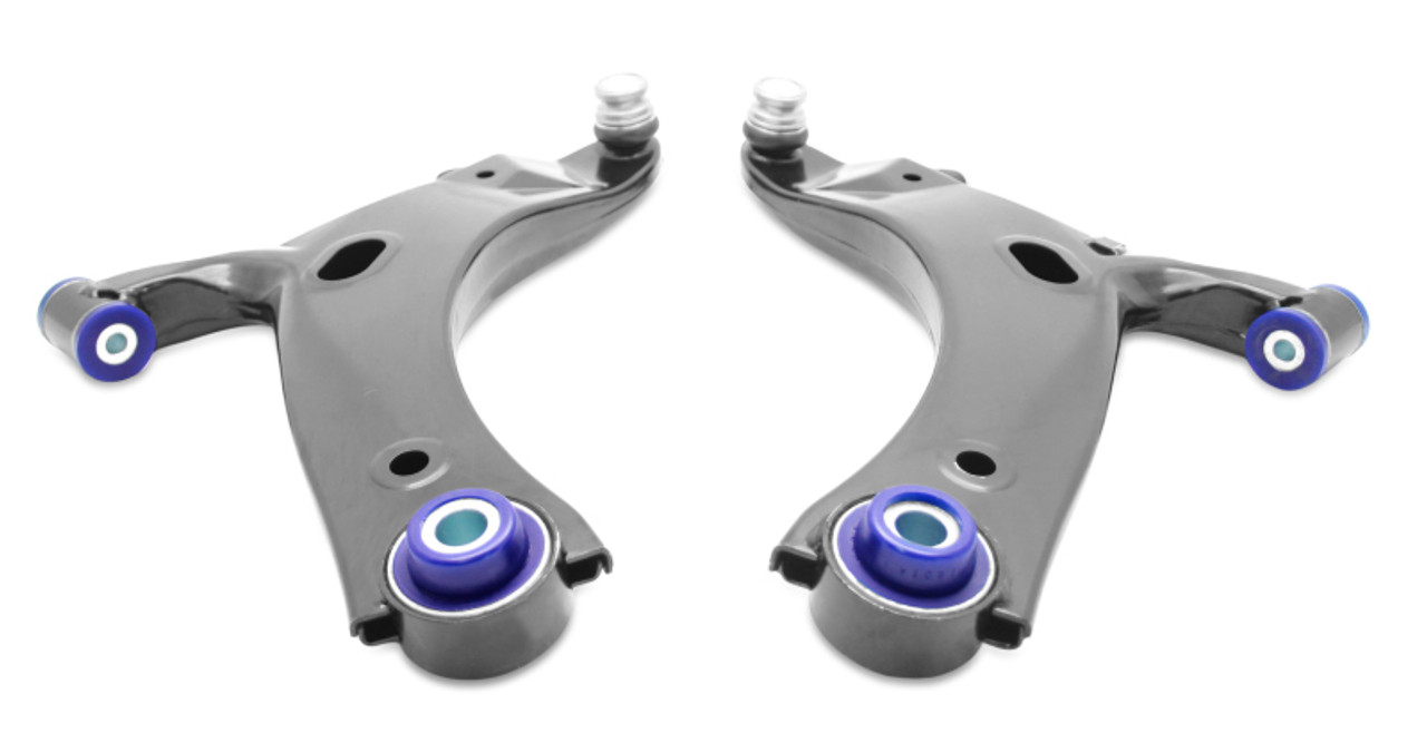 SuperPro 2009-12 Subaru Forester XT Front Lower Control Arm Set w/ Bushings - TRC1038 - Angle 2
