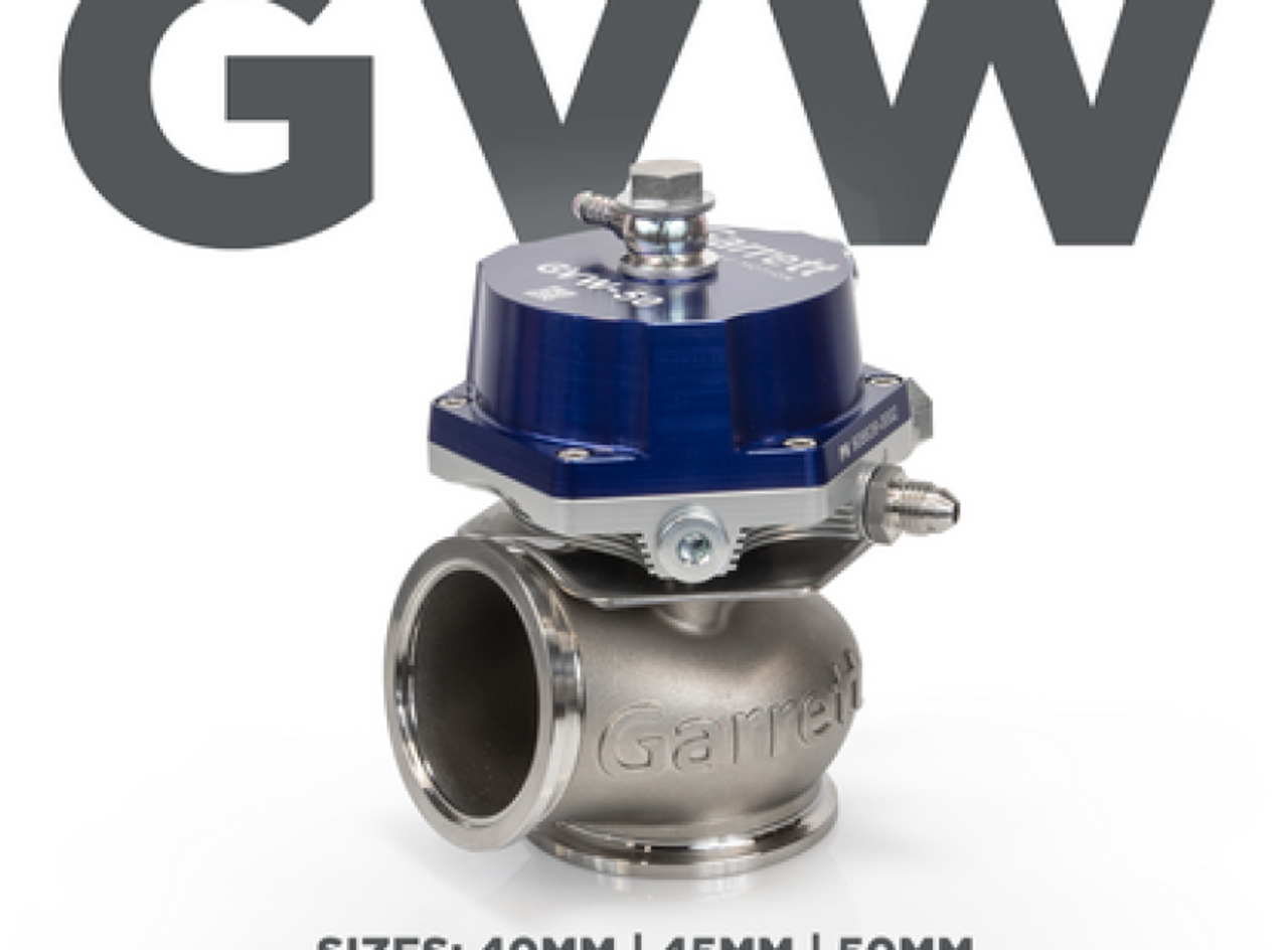 Garrett GVW-40 40mm Wastegate Kit - Blue - 908827-0002 - Close-up