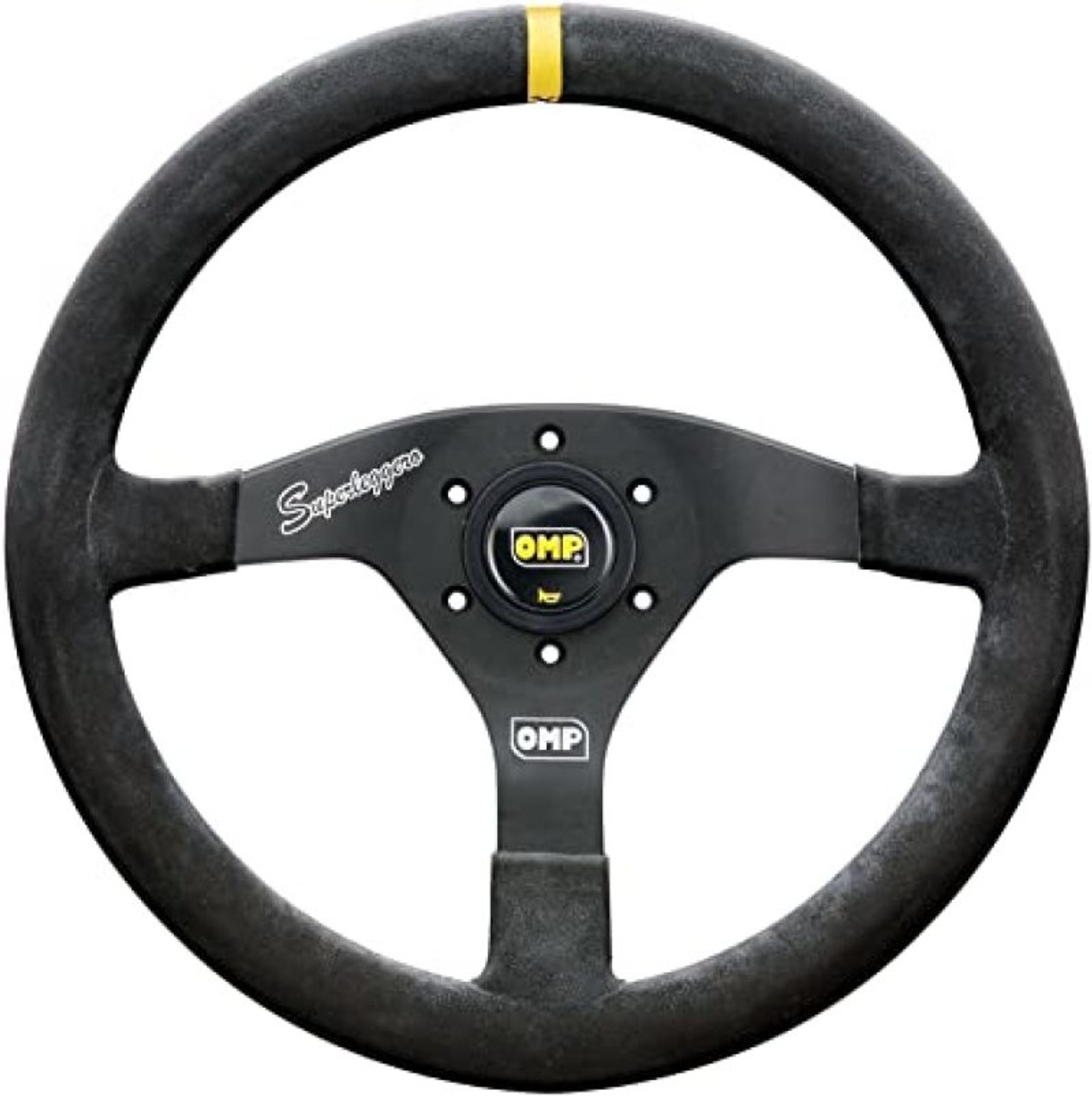 OMP Velocita Superleggero Suede Leather 350mm Diameter Steering Wheel Black - OD0-2020-071 - Primary