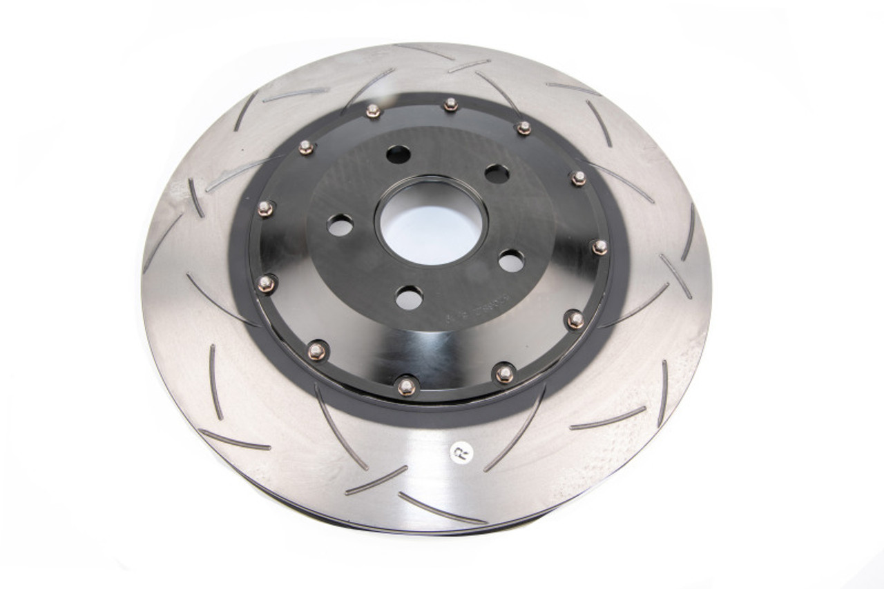 DBA Premium Front Slotted 5000 Series 2 Piece Rotor w/ Black Hat For 2002-14 Subaru WRX, 13-18 BRZ - out of package 1