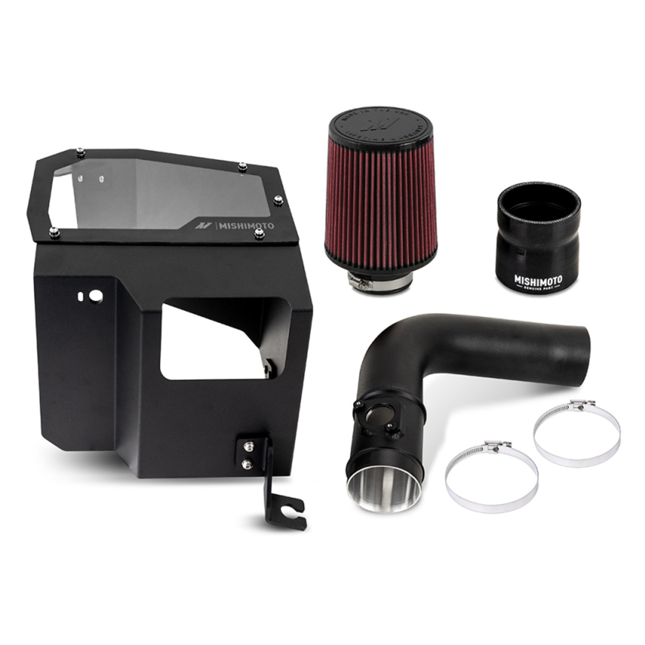 Mishimoto 2022+ Subaru WRX Performance Air Intake - Oiled Filter - Micro-Wrinkle Black - MMAI-WRX-22MWBK - Layout