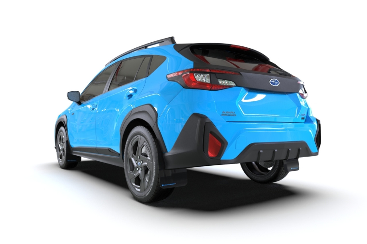 Rally Armor 2024 Subaru Crosstrek Black UR Mud Flap Red Logo - Installed 4