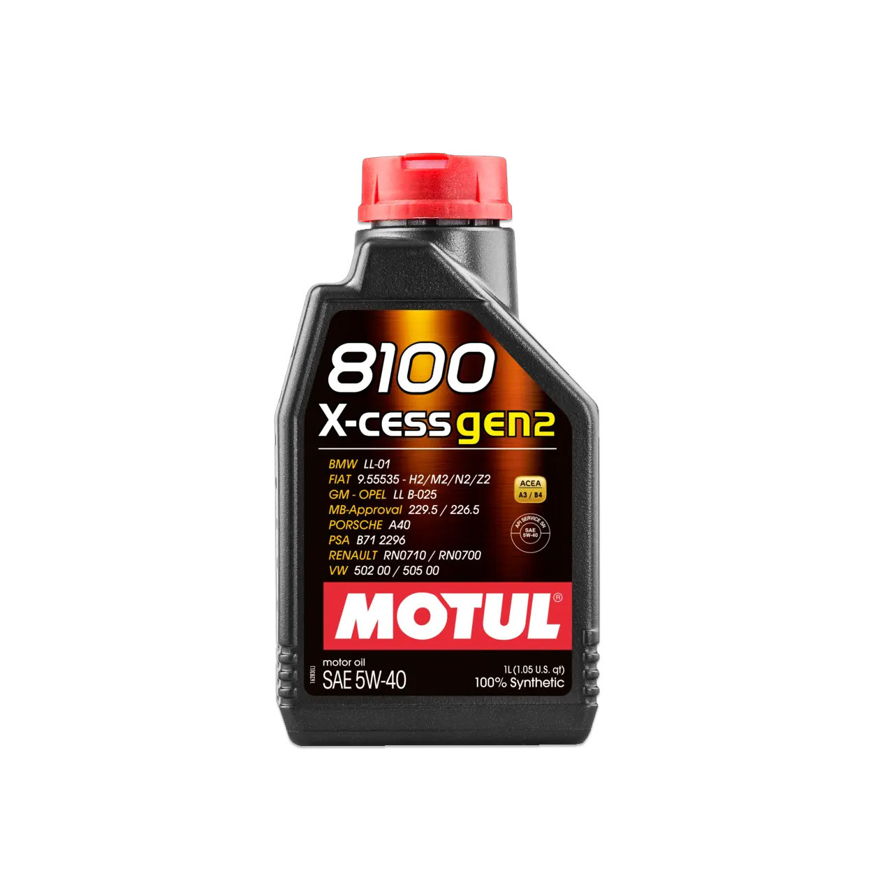 IAG MOTUL 6L 5W40 8100 X-CESS (Built Engine) Oil Change Package