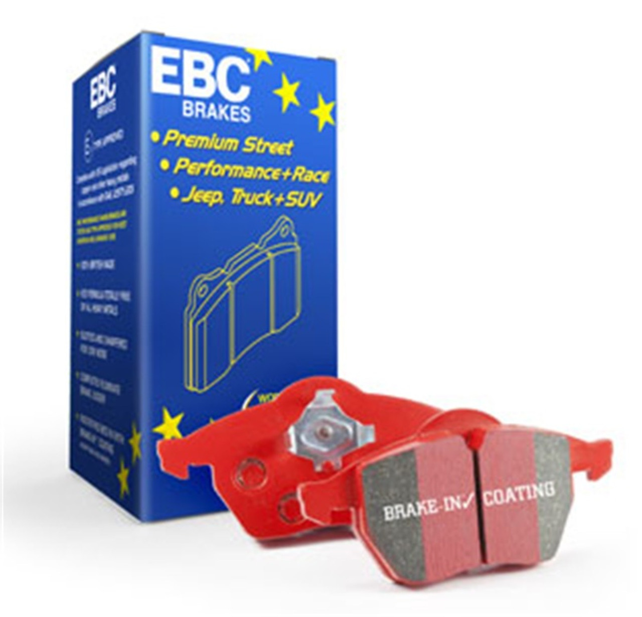 EBC 16-21 Subaru WRX 2.0T (Excl 2022+ Models) Redstuff Front Brake Pads - Packaging