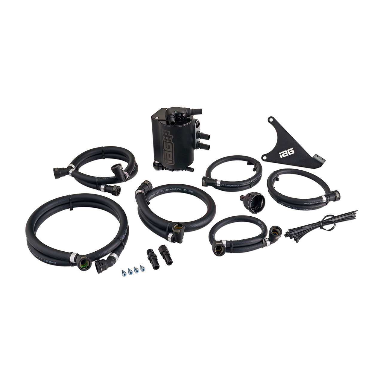 IAG Air / Oil Separator (AOS) Fits 2022-24 Subaru WRX - Black Layout
