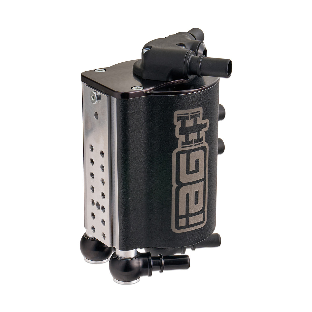 IAG Air / Oil Separator (AOS) Fits 2022-24 Subaru WRX - Black Angle 1