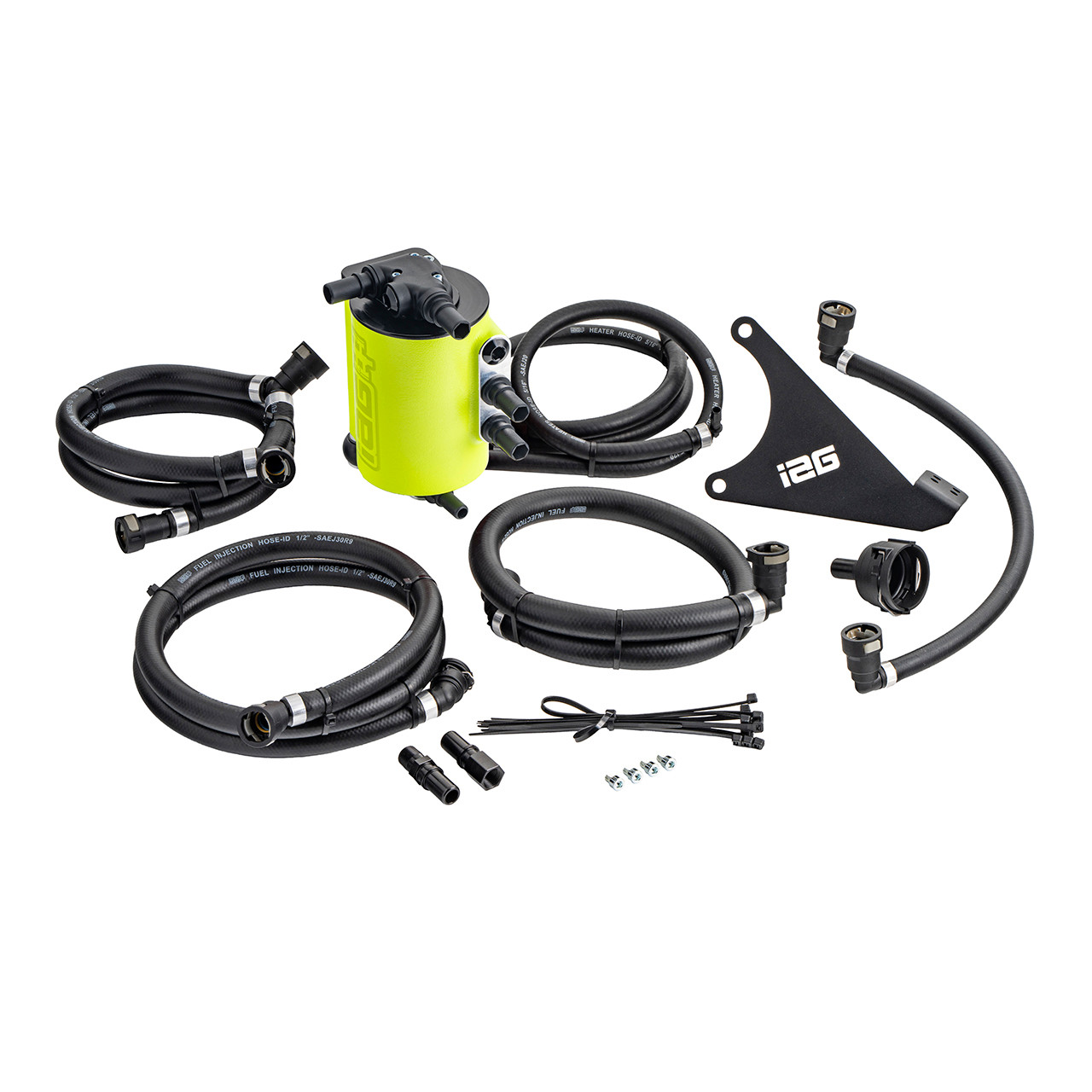 IAG Air / Oil Separator (AOS) Fits 2022+ Subaru WRX - Yellow Layout