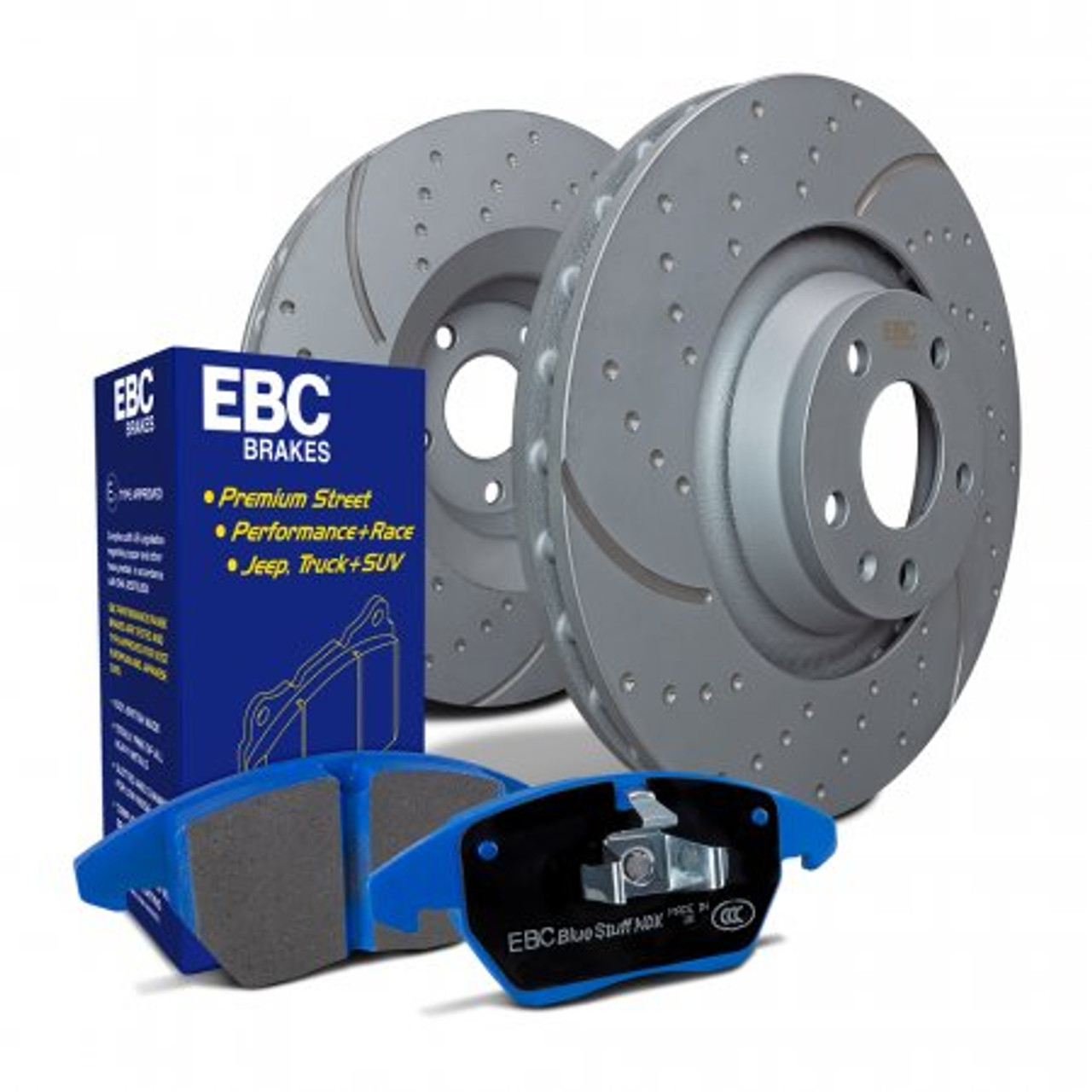 EBC Bluestuff Front Brake Pads & Rotors For Subaru 09-11 WRX