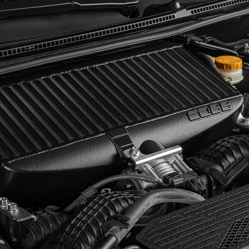 COBB Top Mount Intercooler Kit For 2022-26 Subaru WRX - Black - Installed 3