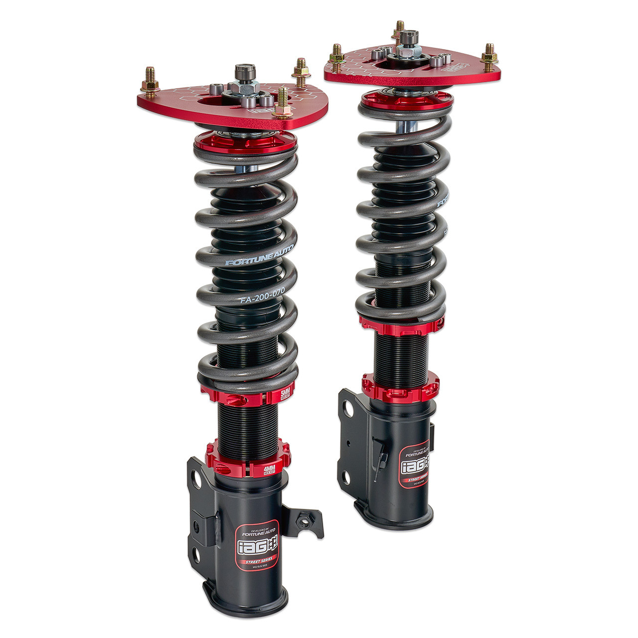 IAG Spec Street Series Coilovers by Fortune Auto for 08-14 STI - Front Coilovers