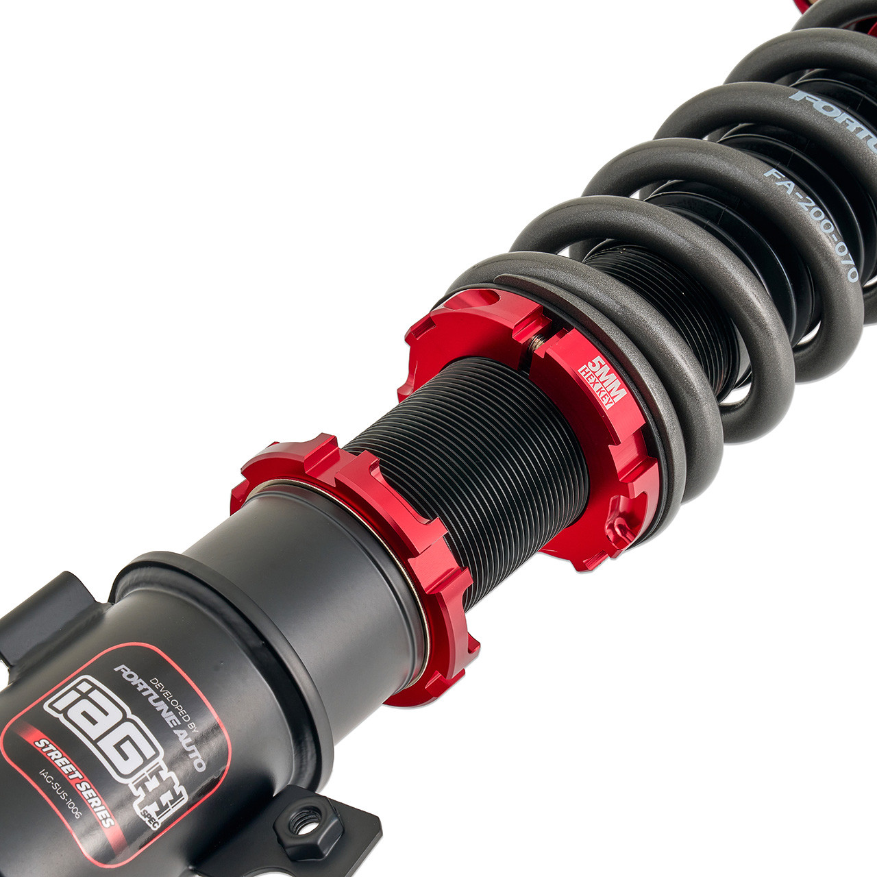 IAG Spec Street Series Coilovers by Fortune Auto for 02-07 WRX, 04 STI - Close-up