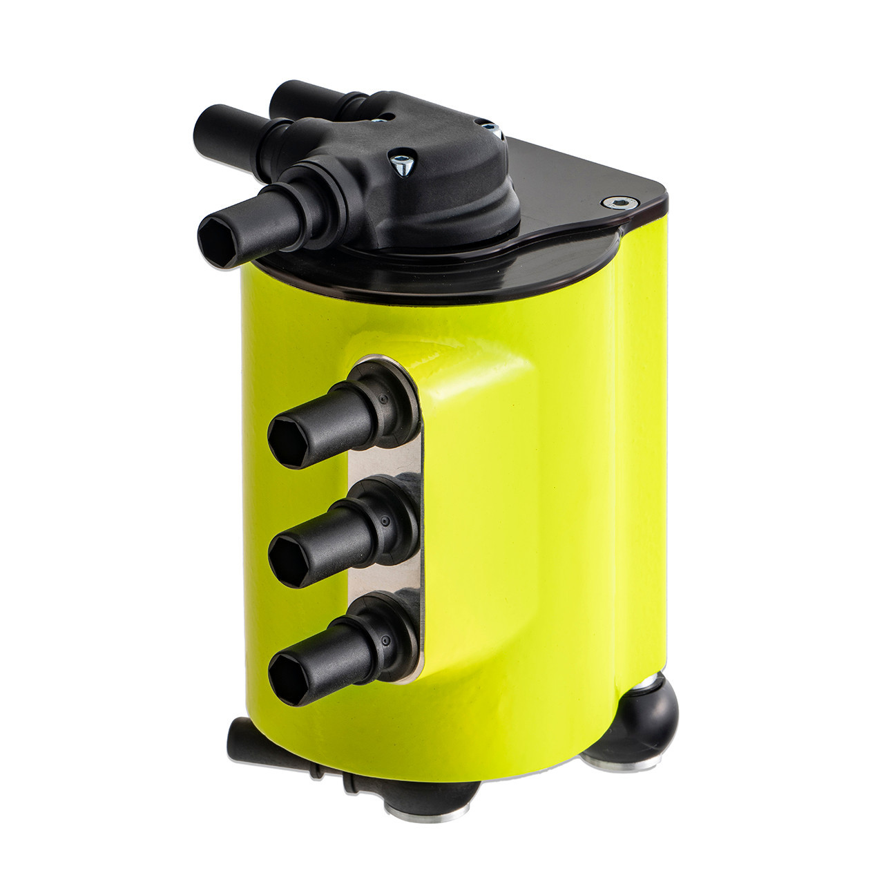 IAG Blemished Air / Oil Separator (AOS) For 2008-14 Subaru WRX & 2008-21 STI - Neon Yellow 3