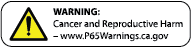 P65 Warning